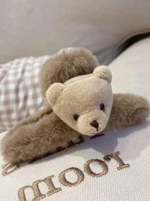 Phụ nữ gấu trang trí tóc vuốt tóc dễ thương để trang trí tóc - Màu Khaki - Xem 8