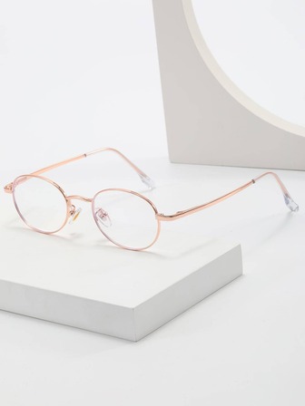 1副女士橢圓框架時尚眼鏡適用於日常生活