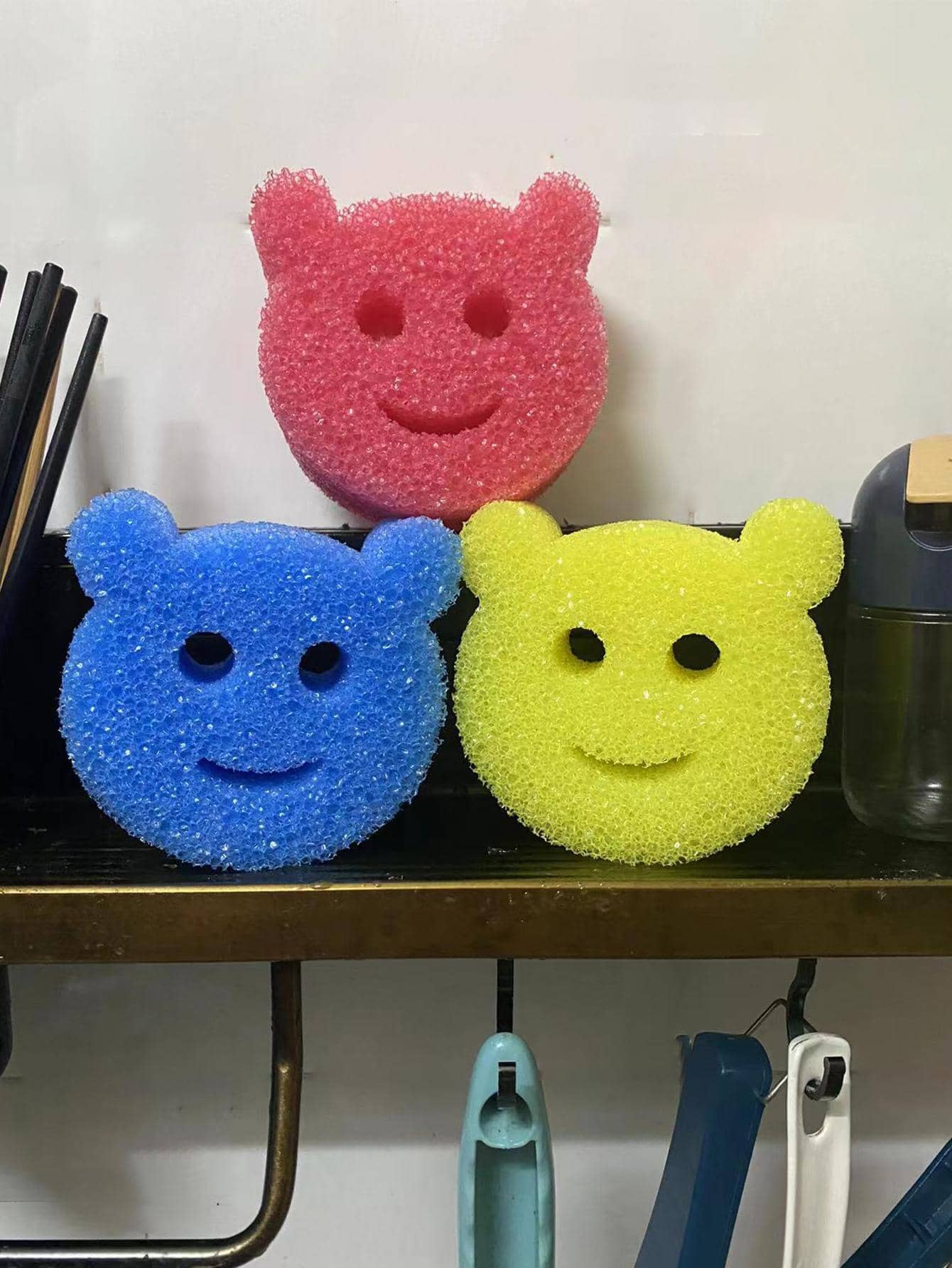 2pcs Cartoon Design Cleaning Sponge - Multicolor - View 1