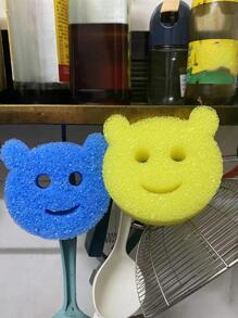 2pcs Cartoon Design Cleaning Sponge - Multicolor - View 2
