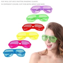 Atmosphere Manufacturing Inflatable Rock Star Toy Set, 18pcs Inflatable Party Props: 4 Inflatable Guitars, 6 Microphones, 6 Shutter Shading Glasses, 1 Saxophone, And 1 Inflatable Keyboard Piano, Random Colors - Multicolor - View 9