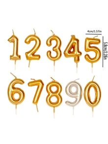 1 ngọn nến thiết kế số ngẫu nhiên - Nhiều màu - Xem 7