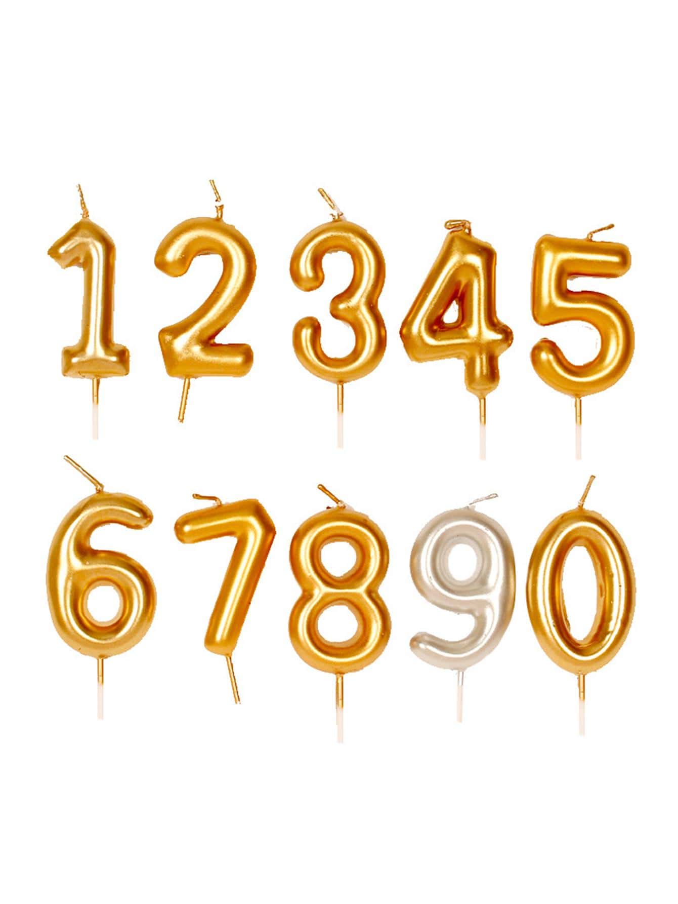 1 ngọn nến thiết kế số ngẫu nhiên - Nhiều màu - Xem 1