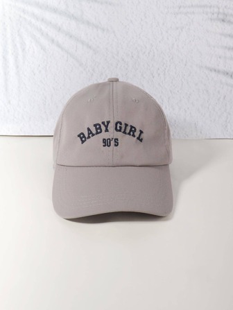 1pc Women Letter Embroidered Fashion Baseball Cap For Daily Life