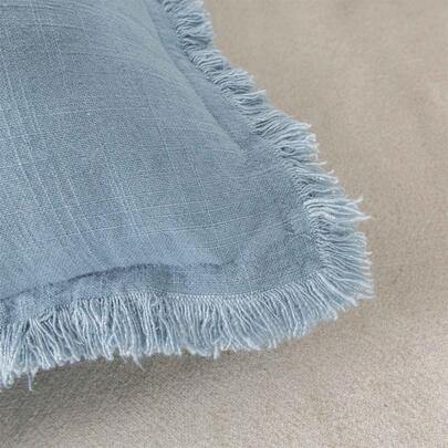 1pc (Without Pillow Insert) Tassel Decor Pillow Cover, Suitable For Sofa