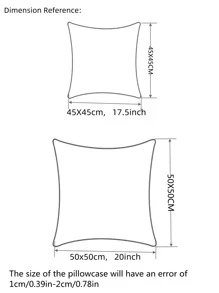 1pc (Without Pillow Insert) Tassel Decor Pillow Cover, Suitable For Sofa - Baby Blue - View 3