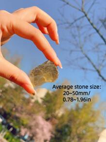 1 件 100 克天然水晶黄水晶原石原石疗愈宝石散装水晶石适合翻滚最佳礼物 - 黃色 - 查看 7