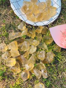 1 件 100 克天然水晶黄水晶原石原石疗愈宝石散装水晶石适合翻滚最佳礼物 - 黃色 - 查看 6