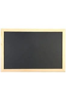 Motarro* 12 X 8 Inches Mini Wall Hanging Black Chalkboard Vintage Non-Magnetic Wooden Frame Chalk Board For School Office Supplies,School Supplies,Back To School