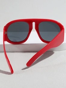 1 件裝女款經典塑膠超大橢圓形戶外時尚眼鏡