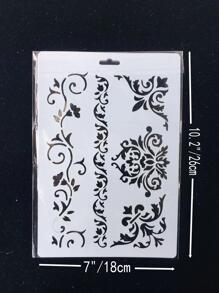 1 Peça Modelo de Pintura de Plástico Branco, Tamanho: 26cm*18cm, Volta às Aulas, Volta às Aulas, Suprimentos Escolares