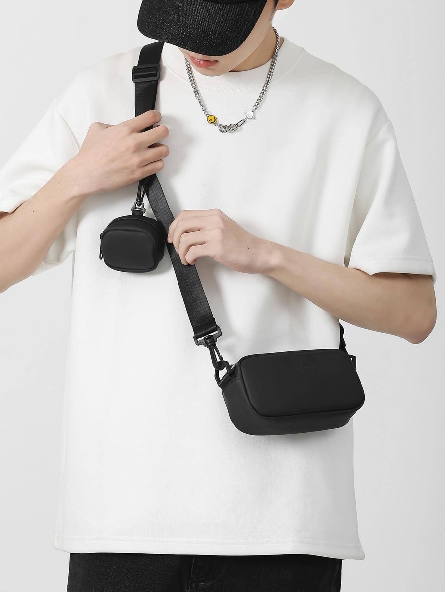 1/3 piezas Accesorio de hebilla para bolso bandolera de cintura para deportes al aire libre, bolso bandolera multifuncional y portátil, adecuado para entusiastas militares, bolso camuflado impermeable, aplicable para ciclismo al aire libre, combate y uso quirúrgico (el negro es solo el bolso de cintura), bolso de trabajo, bolso de trabajo - Negro - Ver 1