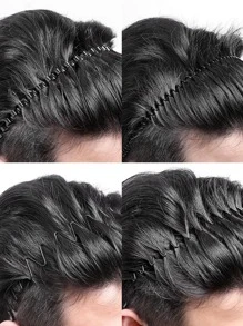 4入組男士極簡金屬髮箍