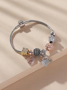 1 Đồng Quyến Rũ Đá Trái Tim Quyến Rũ Lắc Tay Dành Cho Nữ Cho Cuộc Sống Hàng Ngày - Nhiều màu - Xem 3