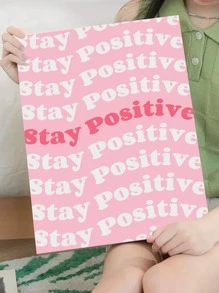 1入組字母圖案裱框畫 - 彩色 - 查看 4