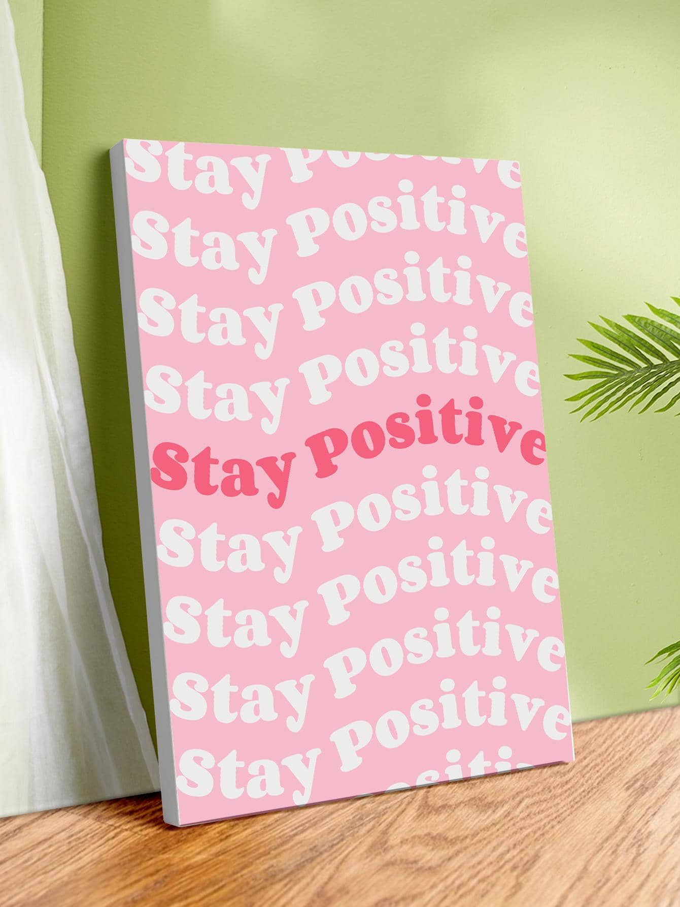 1入組字母圖案裱框畫 - 彩色 - 查看 1