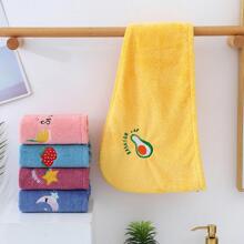 1pc Fruit Embroidery Hair Drying Cap - Pink - View 3