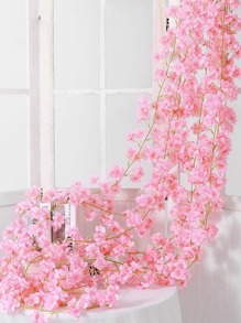 1 Peça Videira de Flor Artificial de Cor Sólida, Guirlanda de Flor Artificial Multiuso Criativa de Poliéster para Festa, Casamento, Casa, Dia dos Namorados, Presente
