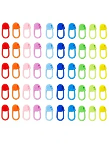 50pcs Mixed Color Plastic Knitting Stitch Counter - Multicolor - View 4