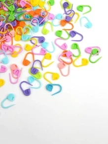 50pcs Mixed Color Plastic Knitting Stitch Counter - Multicolor - View 1