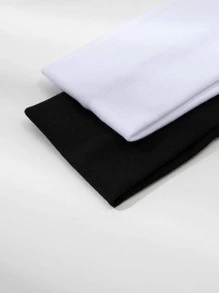 2 dây buộc tóc chắc chắn để mặc đi học hàng ngày - Nhiều màu - Xem 3