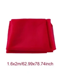 1pc 2M Solid Color Background Cloth, Modern Organza Outdoor Party Decor Chair Decoration Bridal Banner For Wedding, Birthday Party - Red - View 5
