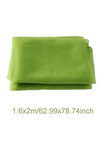 1入組2m素色背景布,現代歐根紗戶外派對裝飾椅子裝飾婚禮橫幅適合婚禮,生日派對 - 綠色 - 查看 3