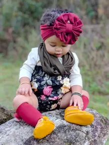 Baby Bow Decor Hair Band Love Valentine