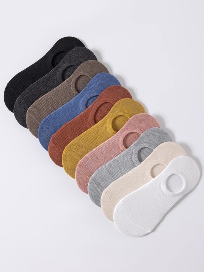 10 paia Calzini invisibili monocolore