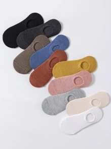 10對素色隱形襪 - 彩色 - 查看 2
