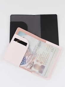 Couples Travel Gold Foil Passport Holder Set 2pcs - Multicolor - View 4