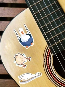 50pcs Cartoon Duck Pattern Assorted Sticker, Cute Multi-purpose Decorative Sticker For DIY Craft, Hand Account Decoration - Multicolor - View 2