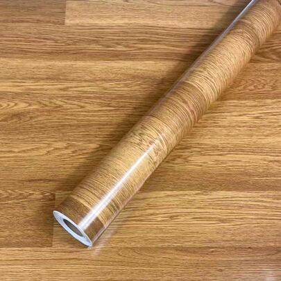 1 Roll Of Yellow Thickened Wood Ggrain Floor Sticker PVC Waterproof And Antifouling Easy To Clean Peel And Stick Wallpaper Wooden Board Self-Adhesive Non-Slip Floor Sticker For Living Room Bathroom School Dormitory Wall Home Decoration Sall Sticker Kitchen Countertop Cabinet Furniture Renovation And Transformation DIY Easy To Install And Removable Contact Paper11.8inX118.1/78.7/39.3in
