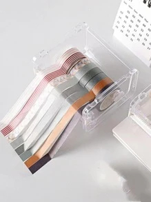 1pc Clear Mini Tape Dispenser - Trong sáng - Xem 2