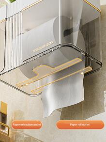 1入組透明廁所紙收納盒 - 彩色 - 查看 5