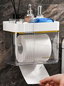 1入組透明廁所紙收納盒 - 彩色 - 查看 3