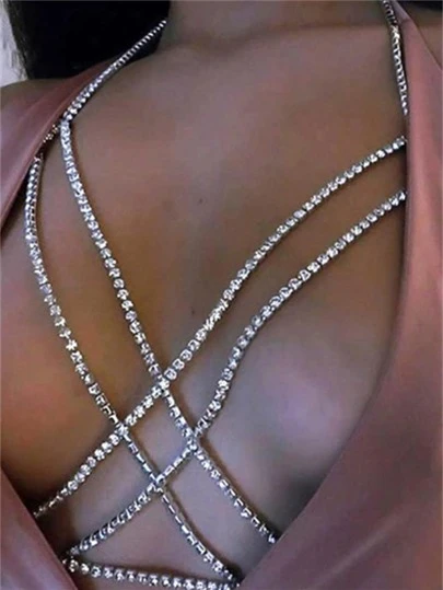 水鑽裝飾身體鏈