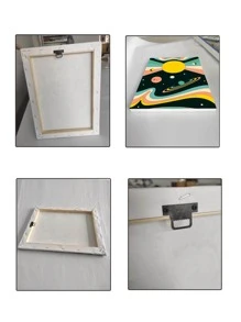 1 bức tranh có khung hoa văn hành tinh - Nhiều màu - Xem 3