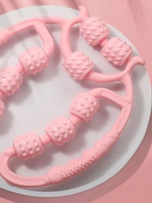 1pc Pink EVA Neck Massage Roller - Pink - View 2