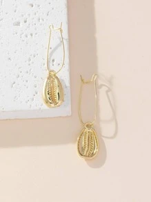 貝殼耳墜 - 金色 - 查看 2