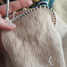 1skein Sợi trơn DIY - Hồng - Xem 6