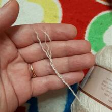 1skein Sợi trơn DIY - Hồng - Xem 3