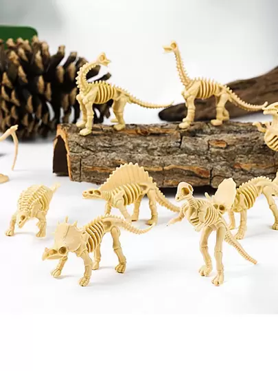 12 件恐龙骨骼形状装饰工艺品最佳礼物