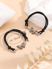 ATLVXJL Bộ 2 vòng tay trang trí hình bướm và trái tim phát sáng dành cho cặp đôi, quà tặng ngày Valentine, quà tặng phát sáng trong bóng tối cho các cặp đôi. - Nhiều màu - Xem 11