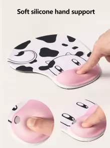 Bàn di chuột hỗ trợ cổ tay hoạt hình với miếng đệm cổ tay bằng silicon 3d Đệm thoải mái để chơi game, máy tính và văn phòng - Xem 3