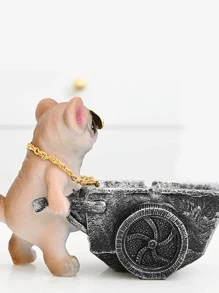 1入組狗狗裝飾煙灰缸 - 彩色 - 查看 4