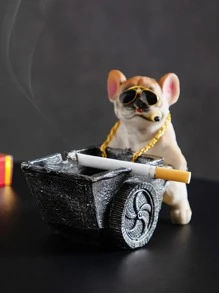 1入組狗狗裝飾煙灰缸 - 彩色 - 查看 5