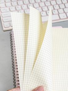 1入組素色筆記本，學生創意多功能筆記本 - 粉色 - 查看 2