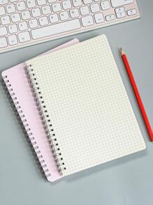 1入組素色筆記本，學生創意多功能筆記本 - 粉色 - 查看 1