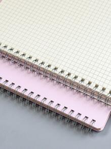 1入組素色筆記本，學生創意多功能筆記本 - 粉色 - 查看 3